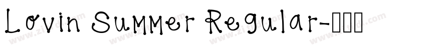 Lovin Summer Regular字体转换